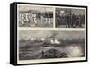 The Naval Manoeuvres, the Decisive Battle Off the Lizard-Joseph Nash-Framed Stretched Canvas