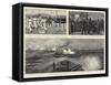 The Naval Manoeuvres, the Decisive Battle Off the Lizard-Joseph Nash-Framed Stretched Canvas