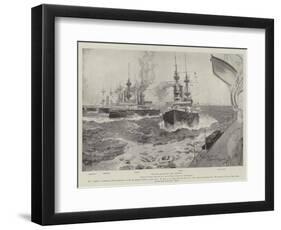 The Naval Manoeuvres, the Gridiron-Henry Charles Seppings Wright-Framed Giclee Print