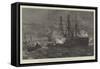 The Naval Manoeuvres, Torpedo Attack on Admiral Tryon's Squadron in Plymouth Sound-null-Framed Stretched Canvas