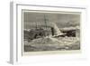 The Naval Manoeuvres, Torpedo Boats in a Gale-Joseph Nash-Framed Giclee Print