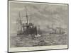 The Naval Manoeuvres, Torpedo-Catchers Off the Wicklow Coast-null-Mounted Giclee Print