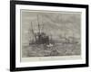 The Naval Manoeuvres, Torpedo-Catchers Off the Wicklow Coast-null-Framed Giclee Print