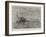 The Naval Manoeuvres, Torpedo-Catchers Off the Wicklow Coast-null-Framed Giclee Print