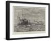 The Naval Manoeuvres, Torpedo-Catchers Off the Wicklow Coast-null-Framed Giclee Print