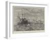 The Naval Manoeuvres, Torpedo-Catchers Off the Wicklow Coast-null-Framed Giclee Print