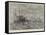 The Naval Manoeuvres, Torpedo-Catchers Off the Wicklow Coast-null-Framed Stretched Canvas