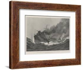 The Naval Manoeuvres, Torpedo Craft Going Down Channel to Join their Squadron after Mobilisation-Fred T. Jane-Framed Giclee Print