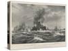 The Naval Manoeuvres, X Fleet Off Guernsey in Heavy Weather-Fred T. Jane-Stretched Canvas
