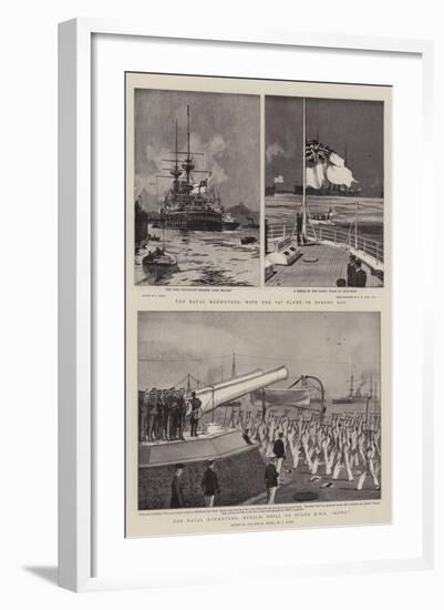 The Naval Manoeuvres-Charles Edward Dixon-Framed Giclee Print