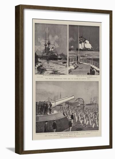 The Naval Manoeuvres-Charles Edward Dixon-Framed Giclee Print