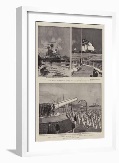 The Naval Manoeuvres-Charles Edward Dixon-Framed Giclee Print