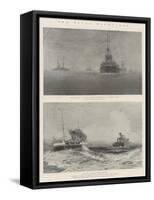 The Naval Manoeuvres-Fred T. Jane-Framed Stretched Canvas