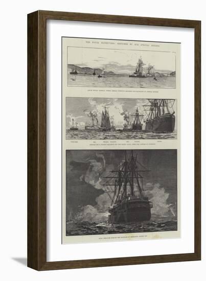 The Naval Manoeuvres-null-Framed Giclee Print