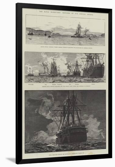 The Naval Manoeuvres-null-Framed Giclee Print