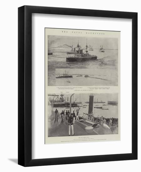 The Naval Manoeuvres-Henry Charles Seppings Wright-Framed Premium Giclee Print