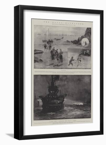 The Naval Manoeuvres-Henry Charles Seppings Wright-Framed Giclee Print