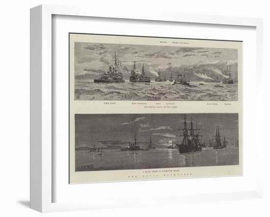 The Naval Manoeuvres-null-Framed Giclee Print