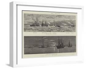 The Naval Manoeuvres-null-Framed Giclee Print