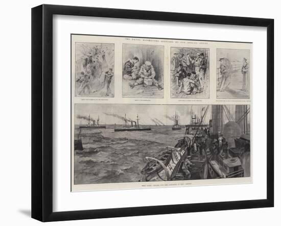 The Naval Manoeuvres-null-Framed Giclee Print