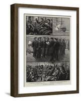 The Naval Mobilisation, A Squadron at Portsmouth-Charles Joseph Staniland-Framed Giclee Print