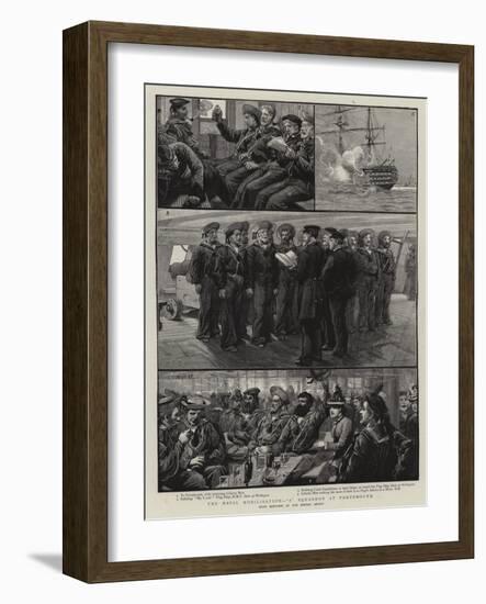 The Naval Mobilisation, A Squadron at Portsmouth-Charles Joseph Staniland-Framed Giclee Print