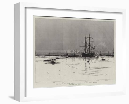 The Naval Mobilisation, B Squadron in Portland Roads-William Lionel Wyllie-Framed Giclee Print