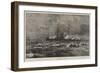 The Naval Review and Sham Fight at Portsmouth, Torpedo Boats Attacking the Colossus-William Lionel Wyllie-Framed Giclee Print