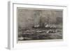 The Naval Review and Sham Fight at Portsmouth, Torpedo Boats Attacking the Colossus-William Lionel Wyllie-Framed Giclee Print