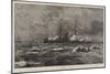 The Naval Review and Sham Fight at Portsmouth, Torpedo Boats Attacking the Colossus-William Lionel Wyllie-Mounted Giclee Print