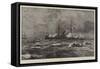 The Naval Review and Sham Fight at Portsmouth, Torpedo Boats Attacking the Colossus-William Lionel Wyllie-Framed Stretched Canvas