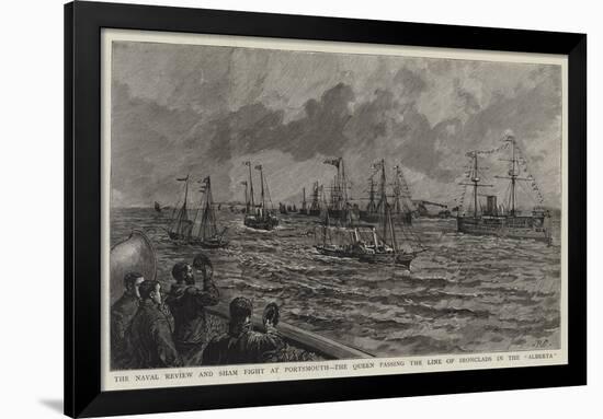 The Naval Review and Sham Fight at Portsmouth-null-Framed Giclee Print