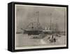 The Naval Review at Spithead, Visit of the Admirals to the Prince of Wales on Board the Royal Yacht-Joseph Nash-Framed Stretched Canvas