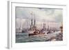 The Naval Review at Spithead-English School-Framed Giclee Print