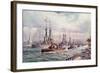 The Naval Review at Spithead-English School-Framed Giclee Print