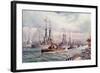 The Naval Review at Spithead-English School-Framed Giclee Print