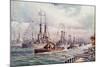 The Naval Review at Spithead-English School-Mounted Giclee Print