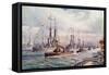 The Naval Review at Spithead-English School-Framed Stretched Canvas