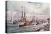 The Naval Review at Spithead-English School-Stretched Canvas