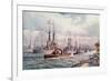 The Naval Review at Spithead-English School-Framed Giclee Print