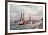 The Naval Review at Spithead-English School-Framed Giclee Print