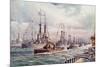 The Naval Review at Spithead-English School-Mounted Giclee Print