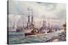 The Naval Review at Spithead-English School-Stretched Canvas