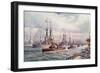 The Naval Review at Spithead-English School-Framed Giclee Print