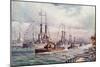 The Naval Review at Spithead-English School-Mounted Giclee Print