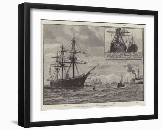 The Naval Review, Fleet Assembling at Spithead, Ships Taking Up their Position-null-Framed Giclee Print