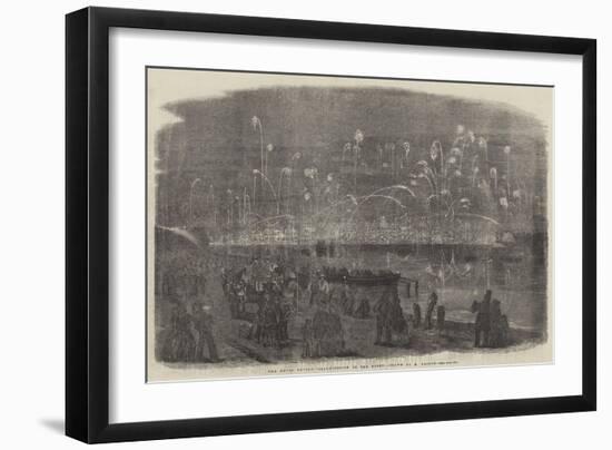 The Naval Review, Illumination of the Fleet-Richard Principal Leitch-Framed Giclee Print