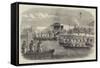 The Naval Review, the Queen and Royal Family Embarking at Portsmouth-Robert Thomas Landells-Framed Stretched Canvas