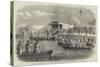 The Naval Review, the Queen and Royal Family Embarking at Portsmouth-Robert Thomas Landells-Stretched Canvas