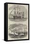 The Naval Review-Edwin Weedon-Framed Stretched Canvas